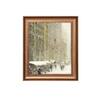 Artistry Brown Green Winter Cityscape Framed Canvas Canvas Wall Prints Set of 1 Multicolor Matte