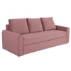 Clevam 3 Seater Pull Out Sofa cum Bed  in Peach Colour