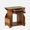 Anderby Sheesham Wood End Table in Rustic Teak Finish