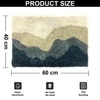 Luxe Home Canada Waves Microfiber Bath Mat (40x60 cm) Green