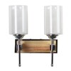 Eliante Modern Wall Lights Mild Steel & Glass Material Chrome, Brown & White Finish