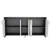 Spydercraft Meko Modern Console Table in Black & White Finish