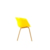 Kepler Brooks Modena Cafeteria Dining Chair in Yellow Colour
