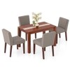 Atlas Solid Wood 6 Seater Compact Dining Table with Atlas Dining chair