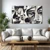 The Castle Decor Mosaic Faces Wall Art Set of 5 27x48 Inch