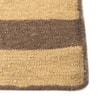 Jaipur Rugs Striped Wool 6x9 Feet Amber Gold And Cocoa Brown Dhurrie Carpet