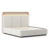 Valeria Upholstered King Bed In Dual Tone Finish