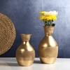 Flower Pot Set Of 2 In Gold Colour