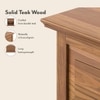 Tuscany Solid Wood Bedside Table in Natural Teak Finish
