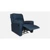 Spino Leatherette One Seater Manual Recliner in Blue Colour