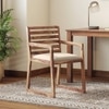 Hawley Solid Wood Study Chair In Teak finish, Color - Macadamia Brown
