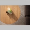Scandinavian Flux Round Coffee Table Beige Matte Finish