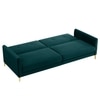 Gilud 3 Seater Click-Clack Sofa cum Bed  in Teal Colour