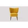 Duke Accent chair Velvet in Yellow Color