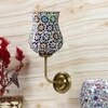 Devansh Metal Electric Wall Light in Gold Colour with Multicolor Shade Count of 1 Light