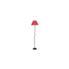 Rain Red Cotton shade with Iron floor lamp