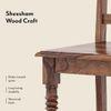 Bunai Solid Wood Dining Chair Set Of 2 In Teak Finish