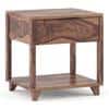 Capri Bedside Table Teak Finish