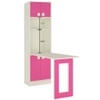 Royale Kids Folding Study Desk cum Bookshelf in Barbie Pink Colour