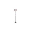 Mila Grey Cotton shade with Iron floor lamp