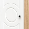 Lofty Tall Wardrobe with Circular Pattern Design for Modern Bedroom Interiors