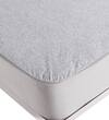 Springtek Waterproof Mattress Protector Premium Cotton Mattress Bed  Cover75x60 in Grey