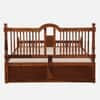 Nilaya Sheesham Wood Queen Size Bed in Honey Oak Finish with Box Storage