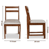 Globally Indian Sheesham Wood 4 Seater Dining Table Set With 4 Seater Cushioned Chairs