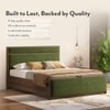 Rio Engineered Wood Queen Size Hydraulic Storage Bed In Moss Green