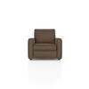 Apollo 1 Seater  Fabric Sofa In Truffle Beige Velvet Colour