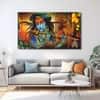 The Castle Decor Krishna Flute Wall Art Set of 5 27x48 Inch (Style 1)