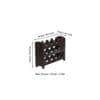 Kassel Sheesham Wood Wine Rack for 12 Bottles in Mahogany Finish