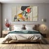 The Castle Decor Women Abstract Wall Painting Wooden Framed Digital Painting 27x48 Inch (Style 6)