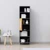 Hexa Engineered Wood Bookshelf Multipurpose Storage Rack in Slate Grey and Giant Wood Colour