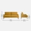 Alife Fabric Sofa (Yellow)