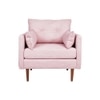 Arihana Fabric Arm Chair in Pink Color