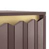 Keoni Solid Wood Free Standing Bar Cabinet in Claret Mahogany Finish