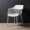 Kepler Brooks Senora Cafeteria Dining Chair in White Colour