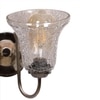 Devansh Steel Electric Wall Light in Steel Colour with Transparent Shade Count of 2 Lights