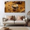 The Castle Decor Coffee Art Wall Painting Wooden Framed 27x48 Inch (Style 1)