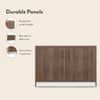 Alex 12 Pair Shoe Rack in Classic Walnut Finish