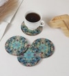 Boho Charm Mandala Print Coaster with Stand (Set of 4)