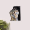 Devansh Solid Wood Electric Wall Light in Brown Colour with Multi Shade Count of 1 Light