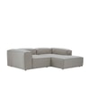 Elegantedge Wood Left Aligned 2-Seater With Upholstery Non Storage Sofa In White Colour