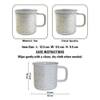 Metalsmith Metal Coffee Mug White Reusable Drinking Mug