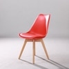 Kepler Brooks Valente Cafeteria Dining Chair in Red Colour