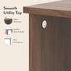 Nick Engineered Wood Side Table in Classic Walnut Finish