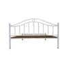 Morris Metal Queen Size Non Storage Bed In White Finish