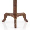Fiona Solid Wood Side Table in Teak Finish