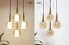 Presidentia Quattro Dual Glass Hanging Cluster Light